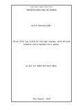 Luận án Tiến sĩ Toán học: Về sự tồn tại toán tử Picard trong một số lớp không gian metric suy rộng