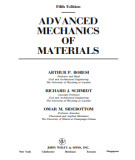 Ebook Advanced mechanics of materials (5/E): Part 1