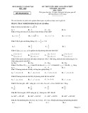Đề thi tuyển sinh vào lớp 10 môn Toán năm 2024-2025 có đáp án - Sở GD&ĐT Phú Thọ