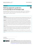 Refining epigenetic prediction of chronological and biological age