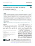 Applications of long-read sequencing to Mendelian genetics