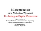 Lecture Microprocessor (for Embedded Systems) - Chapter 10: Analog-to-Digital conversion