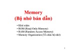 Bài giảng Kỹ thuật số - Chương 5.5: Memory (Bộ nhớ bán dẫn)