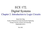 Lecture Digital systems - Chapter 2: Introduction to Logic circuits