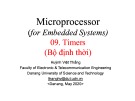 Lecture Microprocessor (for Embedded Systems) - Chapter 9: Timers (Bộ định thời)