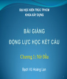 Bài giảng Động lực học kết cấu: Chương 3 - Bạch Vũ Hoàng Lan