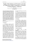 Supply chain strategy and economic activities in traditional fishing communities of families in Serang Regency, Indonesia