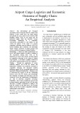 Airport cargo logistics and economic outcome of supply Chain: An empirical analysis