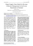 Digital supply chain model for revenue collection management for the excise department in Thailand