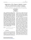 Application of six sigma in quality control process at Indonesian cement company
