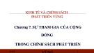 Bài giảng Kinh tế và chính sách phát triển vùng: Chương 7 - TS. Đào Duy Minh