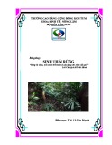 Bài giảng Sinh thái rừng - Trường Cao đẳng Cộng đồng Kon Tum