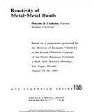 Ebook Reactivity of metal-metal bonds