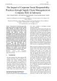 The impact of corporate social responsibility practices through supply chain management on company risk in Indonesia