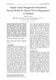 Supply chain management information system model for electric power management in Thailand