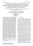 Modelling the predictors and outcomes of supply chained of brand experience: Evidence from the chained fast food brand