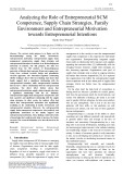 Analyzing the role of entrepreneurial SCM competence, supply chain strategies, family environment and entrepreneurial motivation towards entrepreneurial intentions