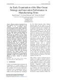 An early examination of the blue ocean strategy and innovation performance in manufacturing firms