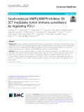 Small-molecule MMP2/MMP9 inhibitor SB3CT modulates tumor immune surveillance by regulating PD-L1