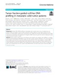 Tumor fraction-guided cell-free DNA profiling in metastatic solid tumor patients