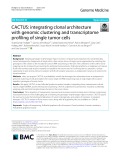 CACTUS: Integrating clonal architecture with genomic clustering and transcriptome profiling of single tumor cells
