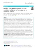 Cell-free DNA analysis reveals POLR1Dmediated resistance to bevacizumab in colorectal cancer