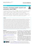 Towards a European health research and innovation cloud (HRIC)