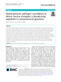 Global genomic pathogen surveillance to inform vaccine strategies: A decade-long expedition in pneumococcal genomics