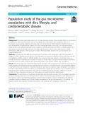 Population study of the gut microbiome: associations with diet, lifestyle, and cardiometabolic disease