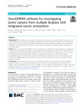 OncoGEMINI: Software for investigating tumor variants from multiple biopsies with integrated cancer annotations