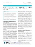 Pathogen detection in the CRISPR–Cas era