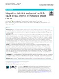 Integrative statistical analyses of multiple liquid biopsy analytes in metastatic breast cancer