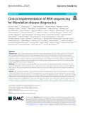 Clinical implementation of RNA sequencing for Mendelian disease diagnostics