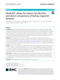 DevKidCC allows for robust classifcation and direct comparisons of kidney organoid datasets