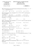 Đề thi giữa học kì 2 môn Toán lớp 12 năm 2023-2024 - Trường THPT Quế Sơn, Quảng Nam
