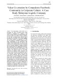 Value co-creation by compulsory Facebook-community in corporate culture: A case study Malaysian logistic company