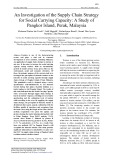 An investigation of the supply chain strategy for social carrying capacity: A study of Pangkor Island, Perak, Malaysia