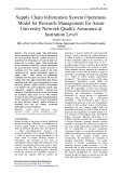 Supply chain information system operations model for research management for Asean University network quality assurance at institution level