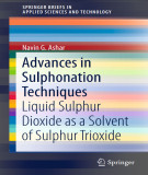 Ebook Advances in sulphonation techniques: Liquid sulphur dioxide as a solvent of sulphur trioxide