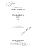 Ebook Schaum’s outline of theory and problems of programming with C++