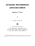 Ebook Advanced programming language design