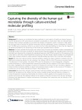 Capturing the diversity of the human gut microbiota through culture-enriched molecular profiling