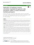 Exploration of haplotype research consortium imputation for genome-wide association studies in 20,032 Generation Scotland participants