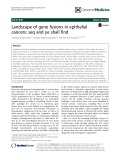 Landscape of gene fusions in epithelial cancers: Seq and ye shall find