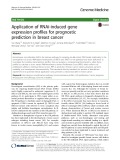 Application of RNAi-induced gene expression profiles for prognostic prediction in breast cancer