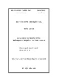 Tóm tắt Luận văn Thạc sĩ Quản lý kinh tế: Quản lý du lịch cộng đồng trên địa bàn thị xã Sa Pa, tỉnh Lào Cai