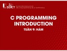 Bài giảng C Programminh introduction: Tuần 9 - Hàm