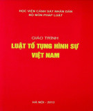 Giáo trình Luật tố tụng hình sự Việt Nam: Phần 1 (năm 2013)