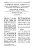 The application of system thinking for firm supply chain sustainability: The conceptual study of the development of the Iceberg Problem Solving Tool (IPST)