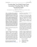 Constructing two-sided group chain acceptance sampling plans for nonsymmetrical data